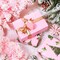 WRAPAHOLIC Reversible Pink Christmas Wrapping Paper - Mini Roll - 17 Inch x 33 Feet - Pink Christmas Tree Wrapping Paper for Holiday, Party Celebration
